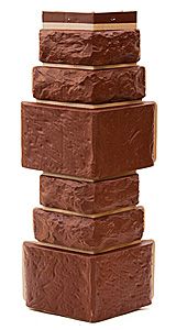 Угол T-Сайдинг, Дикий Камень Коричневый купить в Нижнем Новгороде