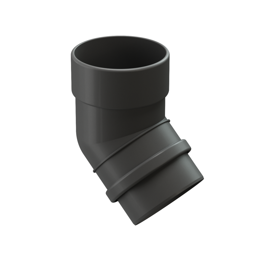 Колено водосточное 45˚ Docke Lux, Графит купить в Нижнем Новгороде