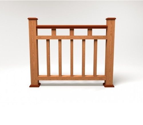 Ограждение из ДПК FG1 терракотового цвета купить в Нижнем Новгороде