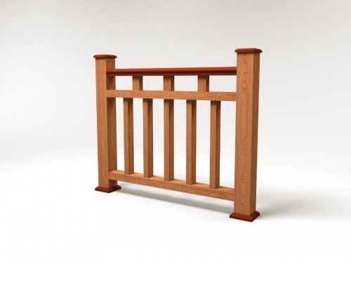 Ограждение из ДПК FG1 терракотового цвета купить в Нижнем Новгороде