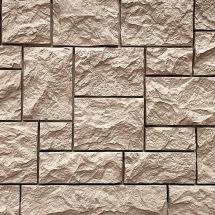 Фасадная панель FineBer Дикий камень, Песочный