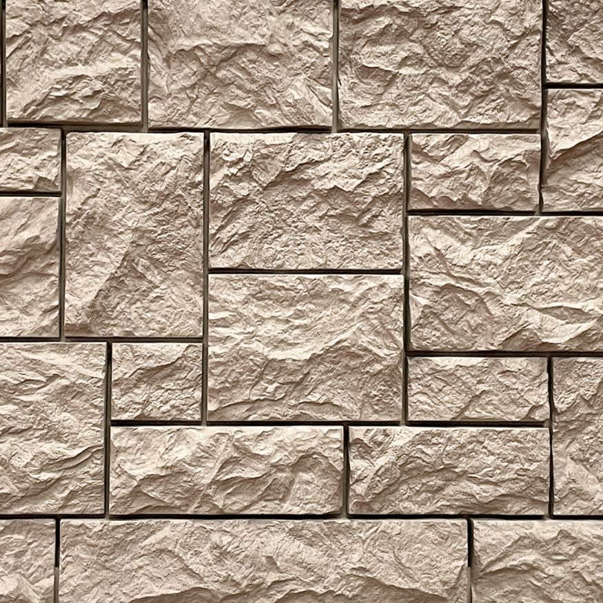 Фасадная панель FineBer Дикий камень, Песочный купить в Нижнем Новгороде