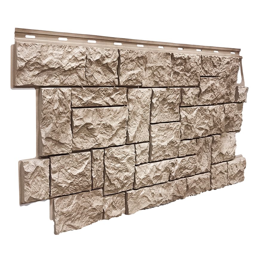 Фасадная панель FineBer Дикий камень, Песочный купить в Нижнем Новгороде