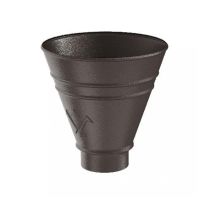 Водосборная воронка круглая Aquasystem RR 32, Тёмно-коричневый матовый 125/90