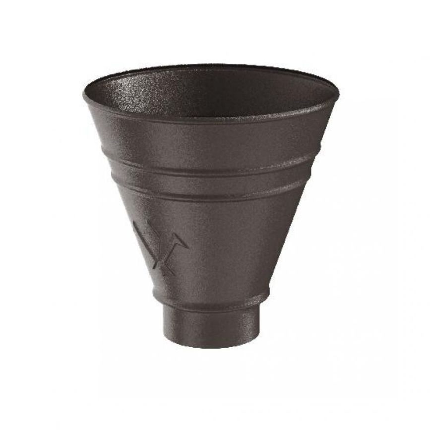 Водосборная воронка круглая Aquasystem RR 32, Тёмно-коричневый матовый 125/90 купить в Нижнем Новгороде