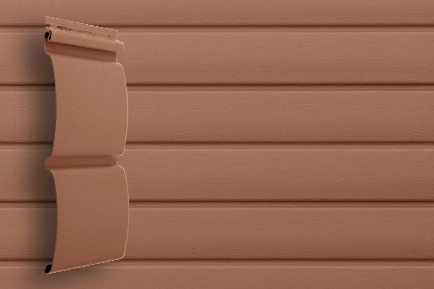 Сайдинг Grand Line, Блок-хаус D4.8 Цвет: Темно-бежевый купить в Нижнем Новгороде