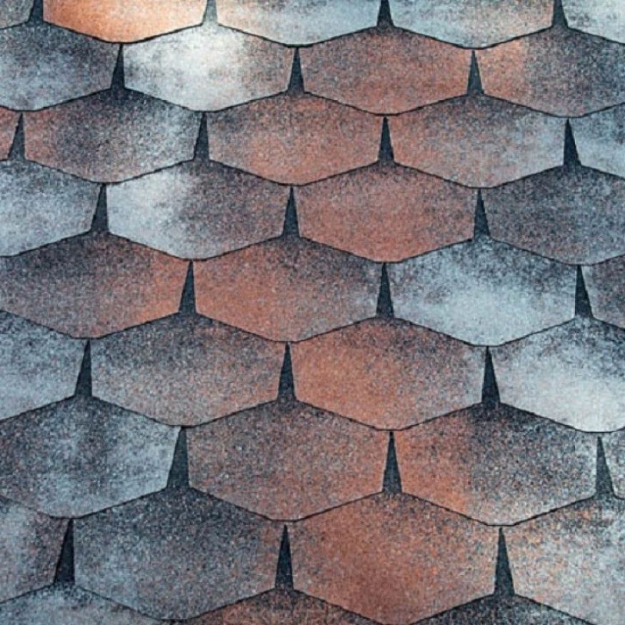 Гибкая черепица KATEPAL FORTE гавана серо-коричневая купить в Нижнем Новгороде