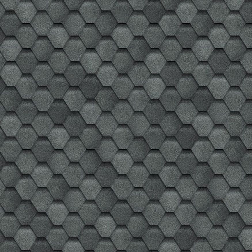 Гибкая черепица Shinglas, Финляндия, Соната, Цвет: Серый. купить в Нижнем Новгороде