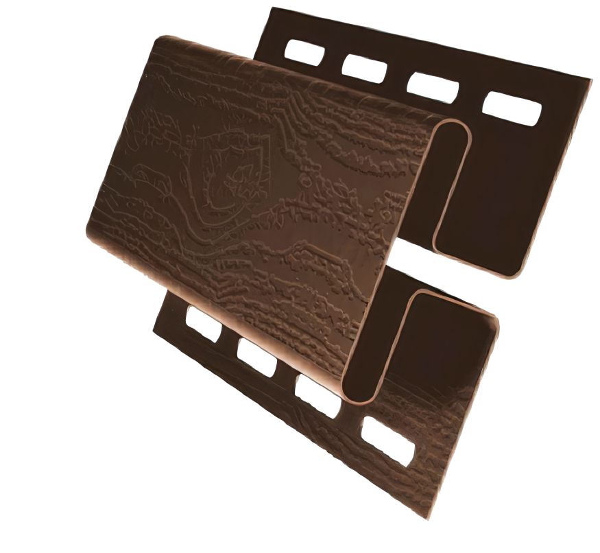 Коричневый H-профиль для сайдинга (соединительная планка) купить в Нижнем Новгороде