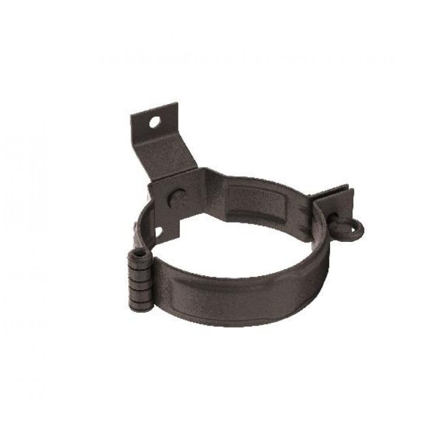 Декоративный хомут для труб под дерево с креплениями, Aquasystem, RR 32 Тёмно-коричневый матовый 150/100. купить в Нижнем Новгороде