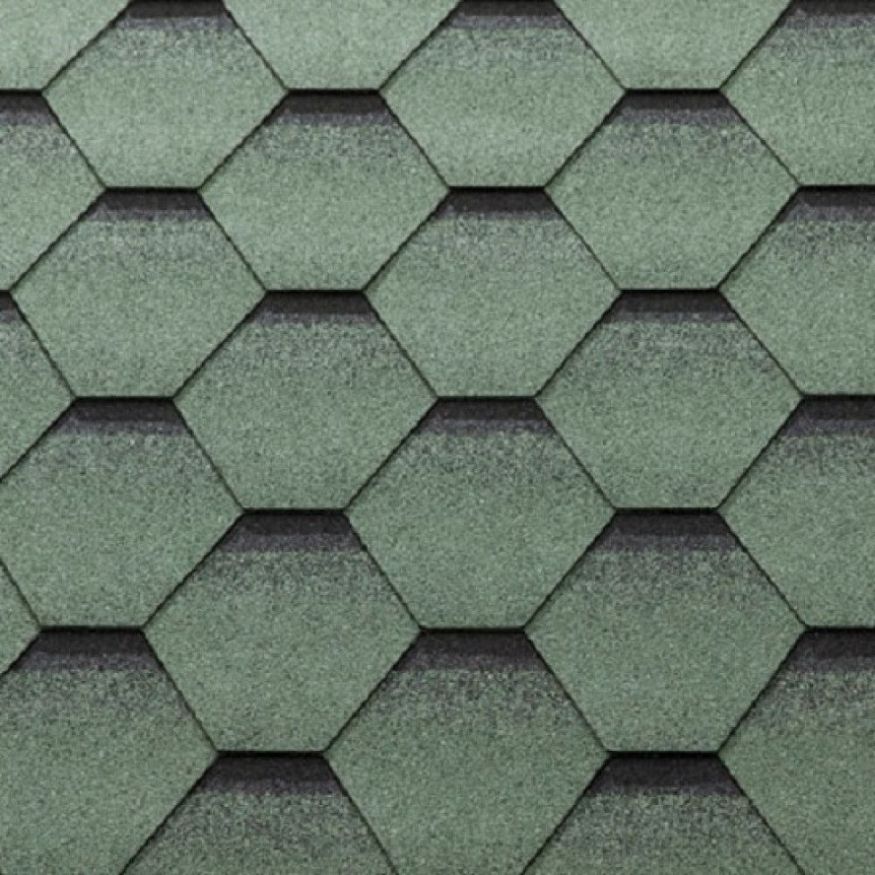 Гибкая черепица KATEPAL серия KATRILLI цвет зелёный купить в Нижнем Новгороде