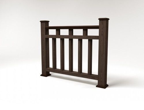 Ограждение из ДПК FG1 в цвете венге купить в Нижнем Новгороде