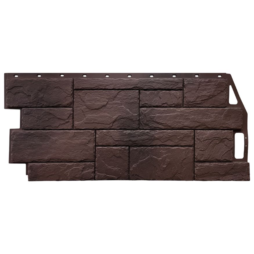 Фасадная панель FineBer Камень природный, Коричневый купить в Нижнем Новгороде