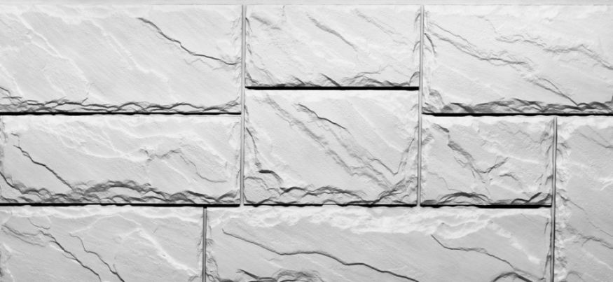 Фасадные панели Fineber, Крупный камень, Мелованный белый купить в Нижнем Новгороде