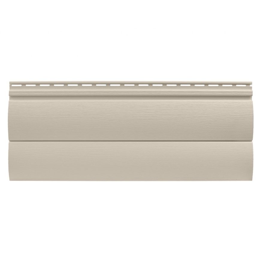 Виниловый сайдинг Tecos, двойной оцилиндрованный брус, Бежевый купить в Нижнем Новгороде