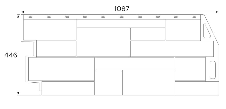 Фасадная панель FineBer Камень природный, Кварцевый купить в Нижнем Новгороде