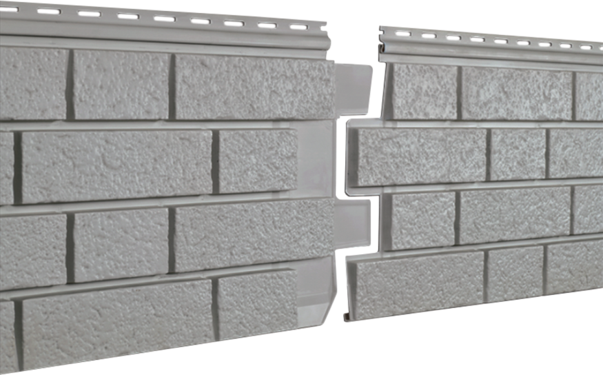 Фасадная панель Ю-пласт Стоун Хаус S-Lock Клинкер Нордик, Дым купить в Нижнем Новгороде