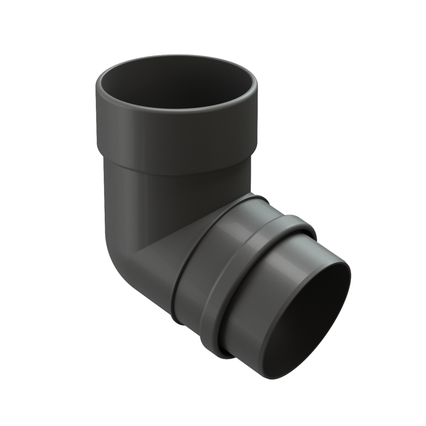 Колено водосточное 72˚ Docke Lux, Графит купить в Нижнем Новгороде