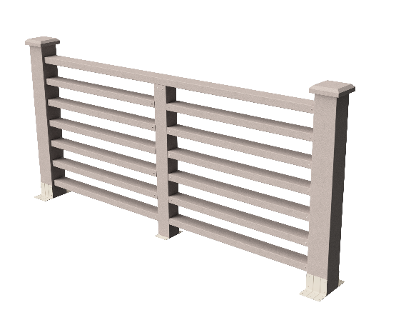 Ограждение декоративное ДПК GRINDERDECO Марсело, выбеленный дуб купить в Нижнем Новгороде