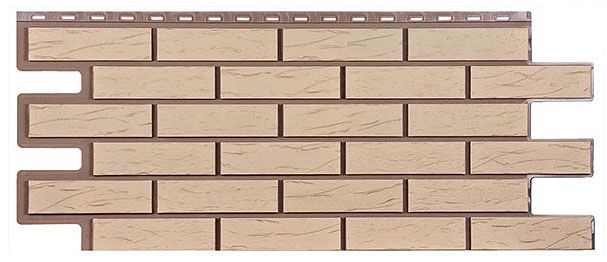 Фасадная панель T-Сайдинг, Кирпич Саман Жёлтый купить в Нижнем Новгороде