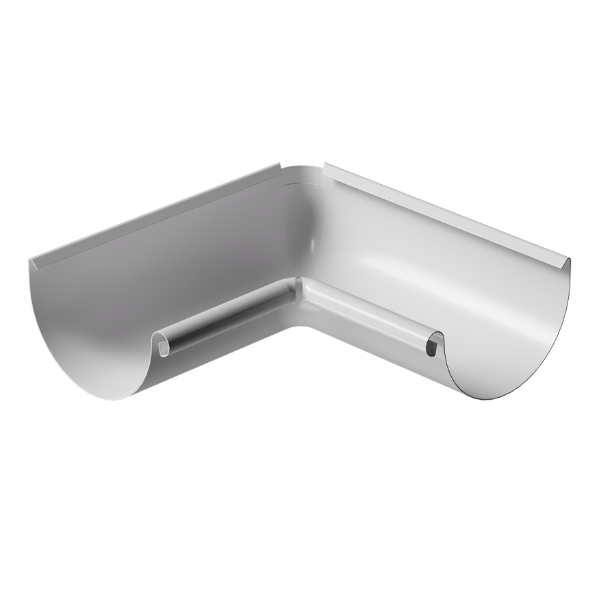 Внутренний 90˚ угол желоба Docke Stal Premium, цвет Пломбир купить в Нижнем Новгороде