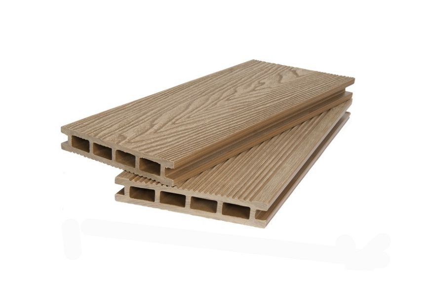 Террасная ДПК доска POLIVAN GROUP 3D+ вельвет пустотелая двухсторонняя DENPASAR в песочном цвете. купить в Нижнем Новгороде