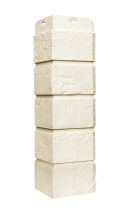 Угол наружный Grand Line, Состаренный кирпич Classic, Молочный