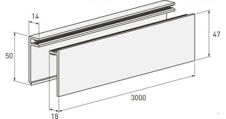 Финишная планка белого цвета купить в Нижнем Новгороде
