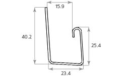 J-профиль Tecos Ardennes, цвет Голубой купить в Нижнем Новгороде