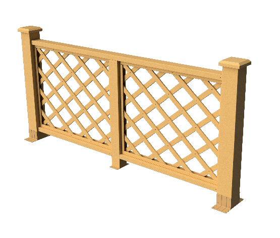 Декоративное ограждение из ДПК GRINDERDECO Ламбет песчаник купить в Нижнем Новгороде