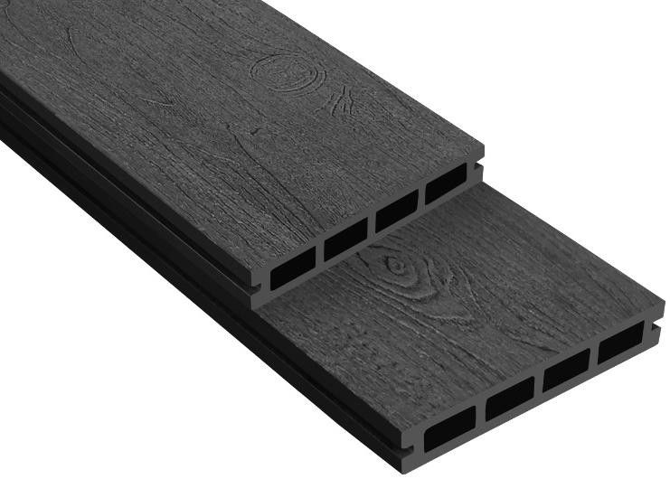 Террасная доска ДПК Outdoor 3D NEVADA/CALIFORNIA черного цвета купить в Нижнем Новгороде