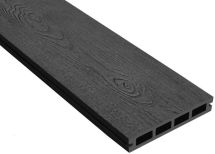 Террасная доска ДПК Outdoor 3D NEVADA/CALIFORNIA черного цвета