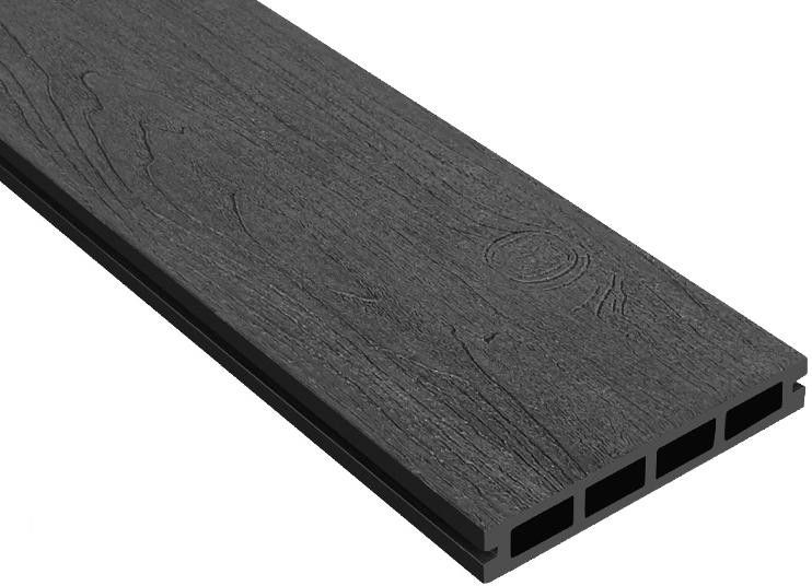 Террасная доска ДПК Outdoor 3D NEVADA/CALIFORNIA черного цвета купить в Нижнем Новгороде