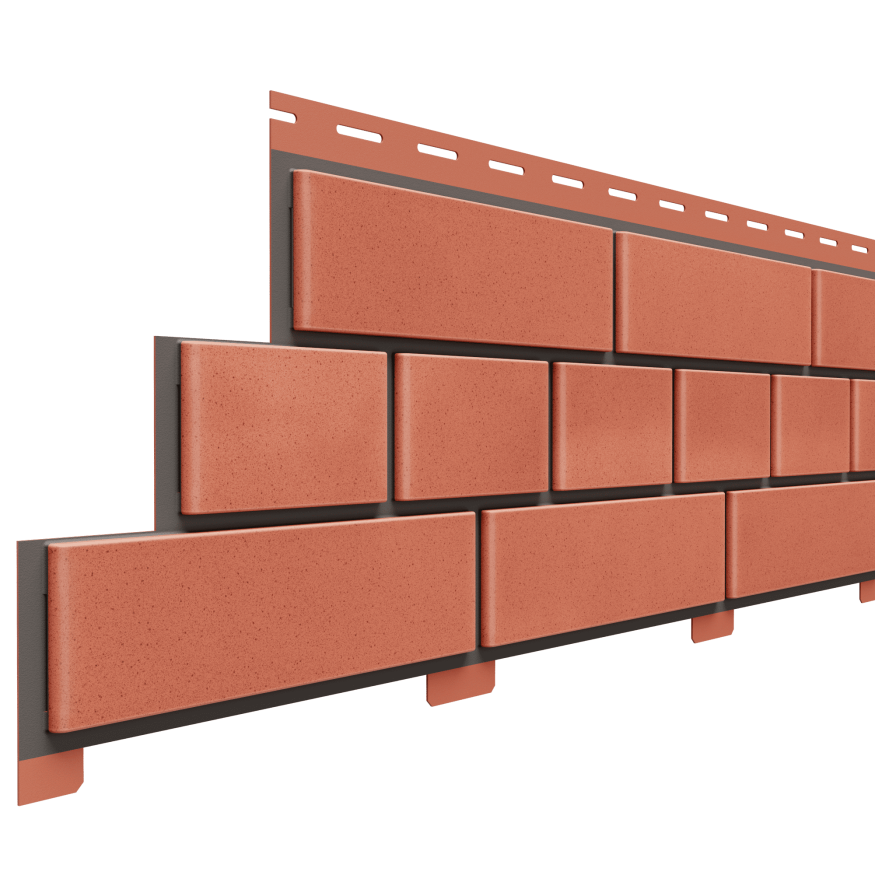 Фасадная панель Доломит, Кирпич, Красный купить в Нижнем Новгороде