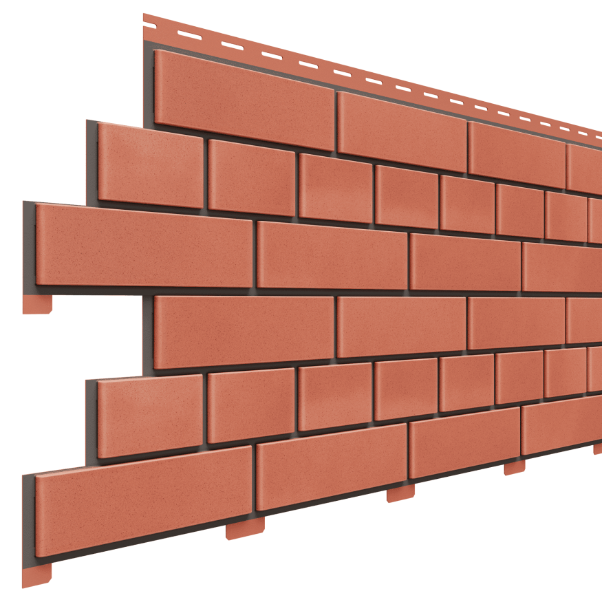 Фасадная панель Доломит, Кирпич, Красный купить в Нижнем Новгороде
