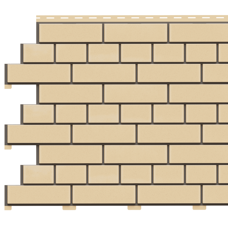 Фасадная панель Доломит, Прокрашенный кирпич, Светло-желтый оттенок. купить в Нижнем Новгороде