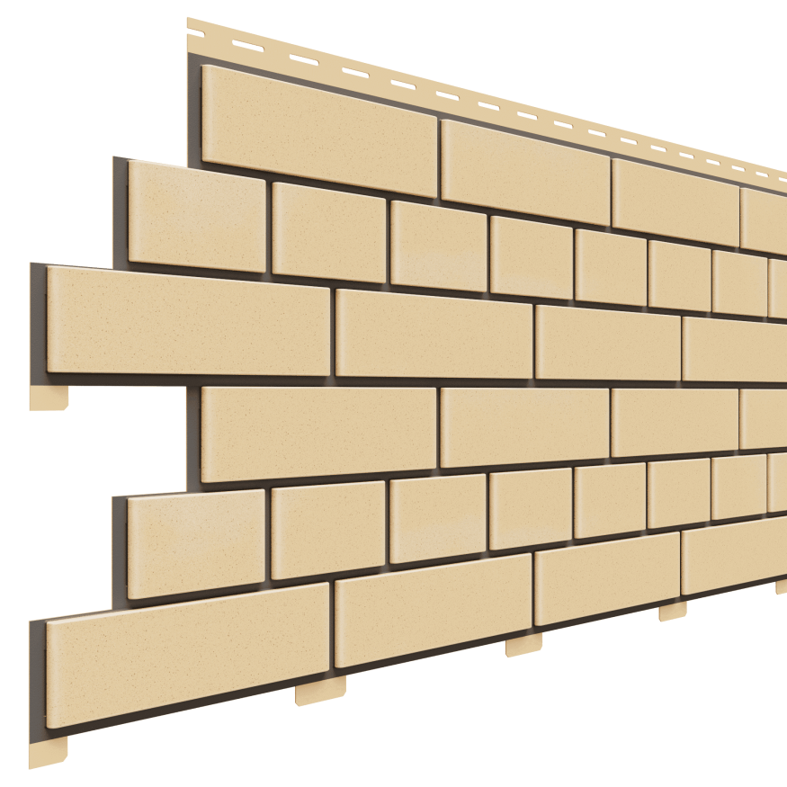 Фасадная панель Доломит, Прокрашенный кирпич, Светло-желтый оттенок. купить в Нижнем Новгороде