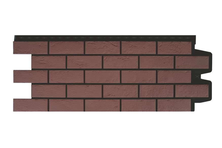 Фасадная панель Grand Line, Состаренный кирпич Design Plus, Корица (Черный шов) купить в Нижнем Новгороде