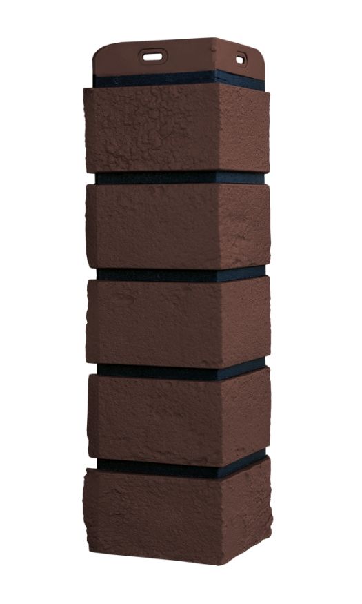 Угол наружный Grand Line, Состаренный кирпич Design Plus, Каштан (Черный шов) купить в Нижнем Новгороде