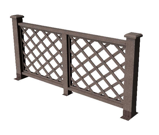 Декоративное ограждение из ДПК GRINDERDECO Ламбет венге купить в Нижнем Новгороде