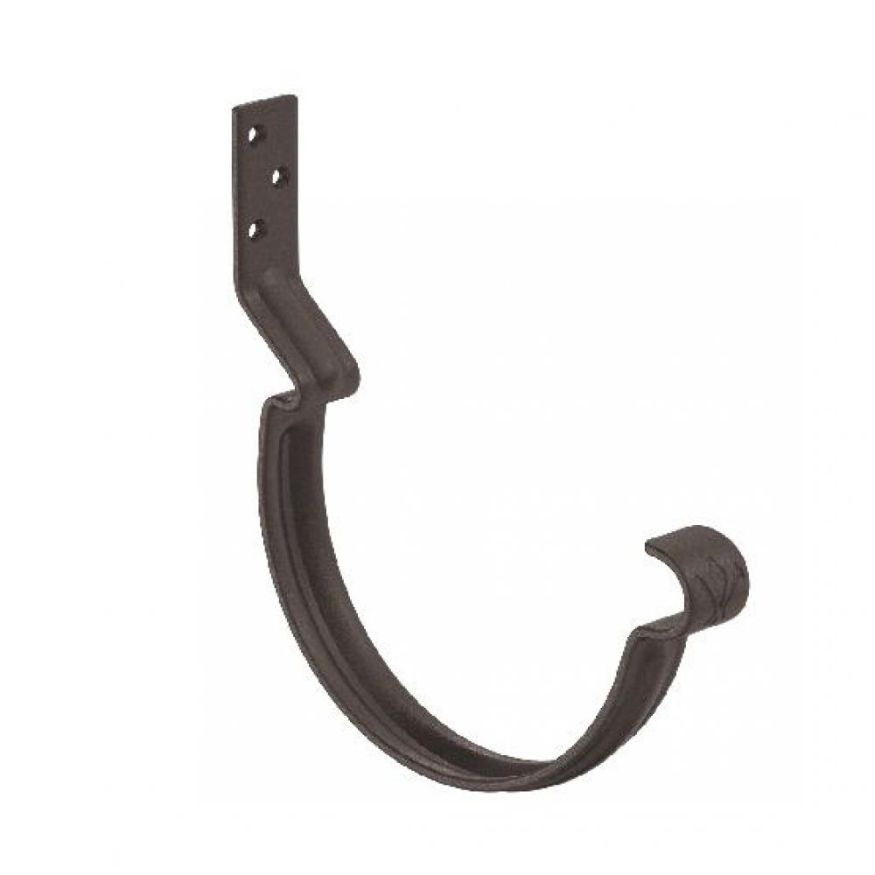 Короткий крюк для крепления желоба Aquasystem RR 32, тёмно-коричневый матовый 150/100 купить в Нижнем Новгороде