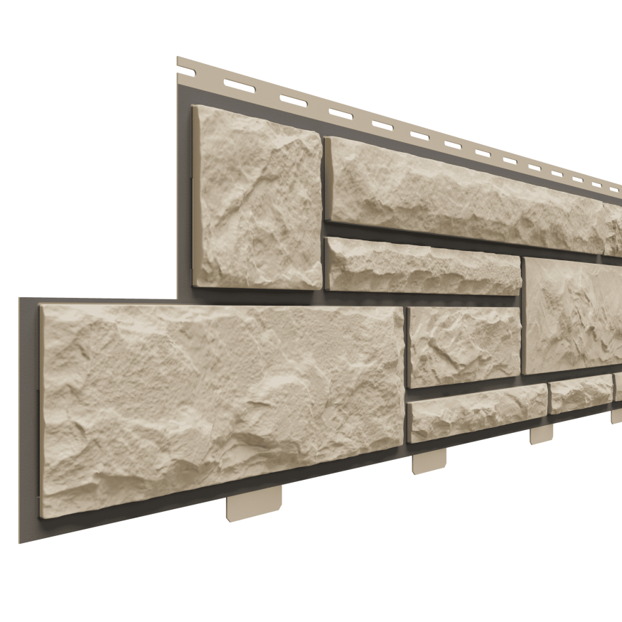 Фасадные панели Доломит, Брусчатка Доломит, Сандал 3000 мм купить в Нижнем Новгороде