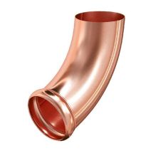 Декорированный отвод трубы Aquasystem из меди 125/90