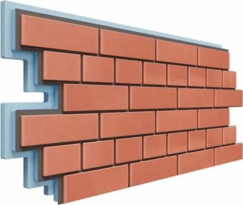 Фасадная термопанель Доломит Кирпич 40 мм, Красный купить в Нижнем Новгороде