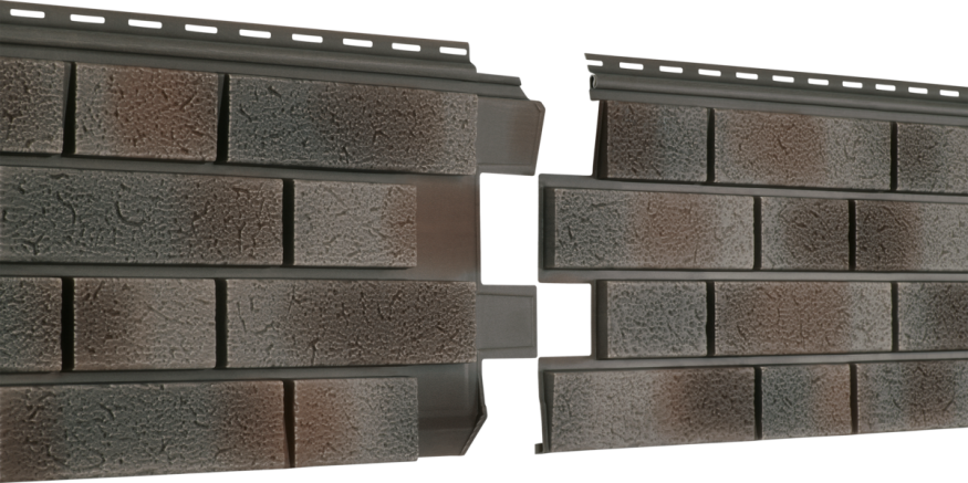 Фасадная панель Ю-пласт Стоун Хаус S-Lock Клинкер Нордик, Пепел купить в Нижнем Новгороде