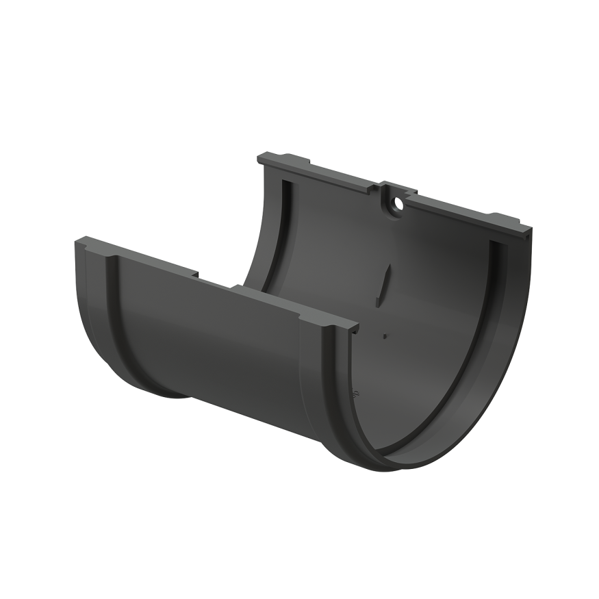 Соединитель для желобов Docke Premium, цвет графит купить в Нижнем Новгороде