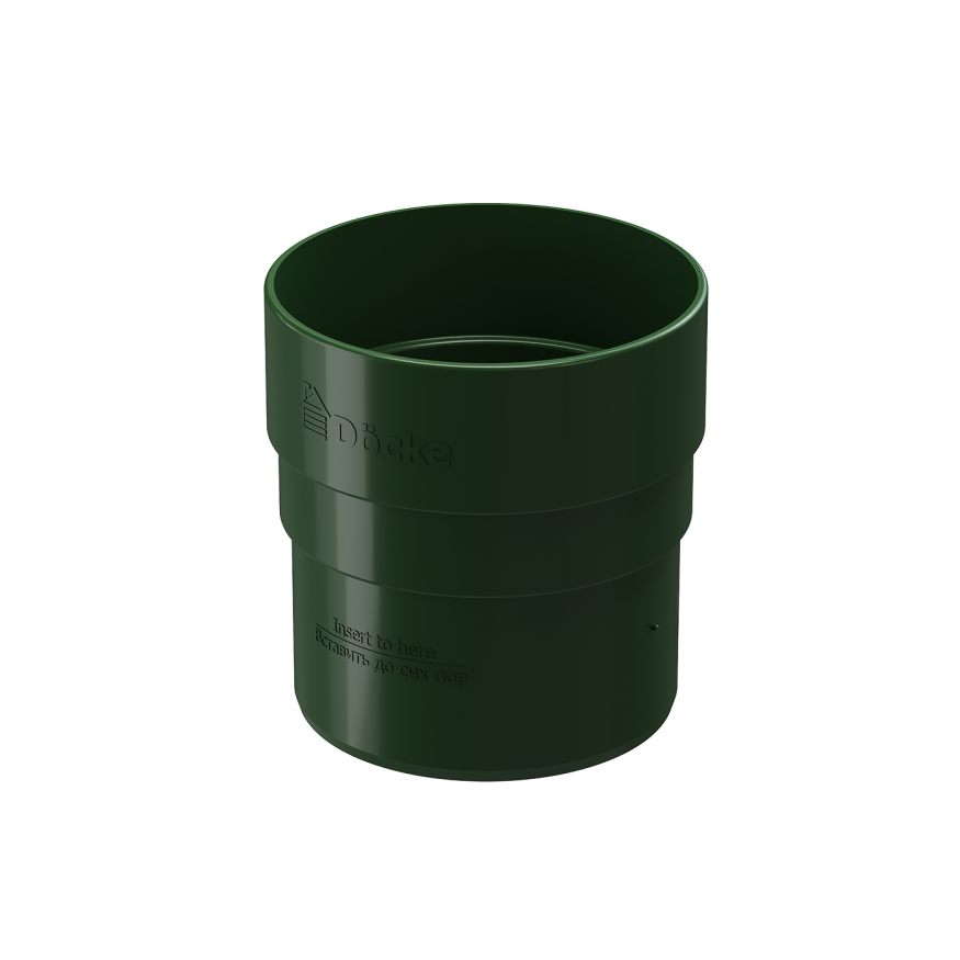 Соединительная муфта для водостока Docke Standard, зелёного цвета. купить в Нижнем Новгороде