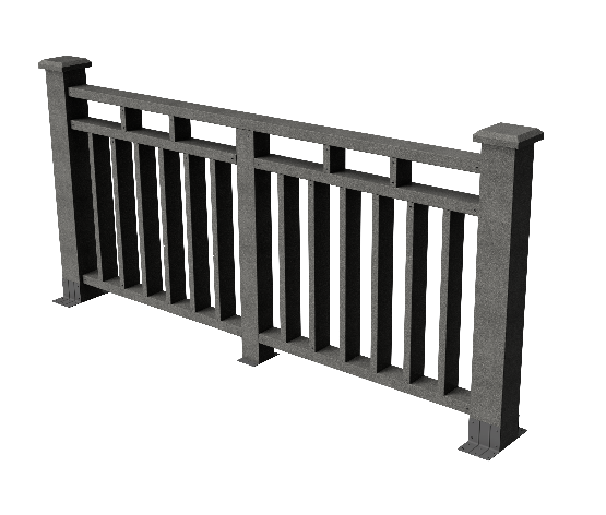 Декоративное ограждение из ДПК GRINDERDECO Европа серый базальт купить в Нижнем Новгороде