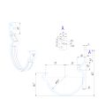Крюк короткий усиленный модернизированный с комплектом крепления Aquasystem, RAL 9003 Белый 125/90 купить в Нижнем Новгороде