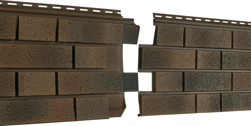 Фасадная панель Ю-пласт Стоун Хаус S-Lock Клинкер Нордик, Лава купить в Нижнем Новгороде